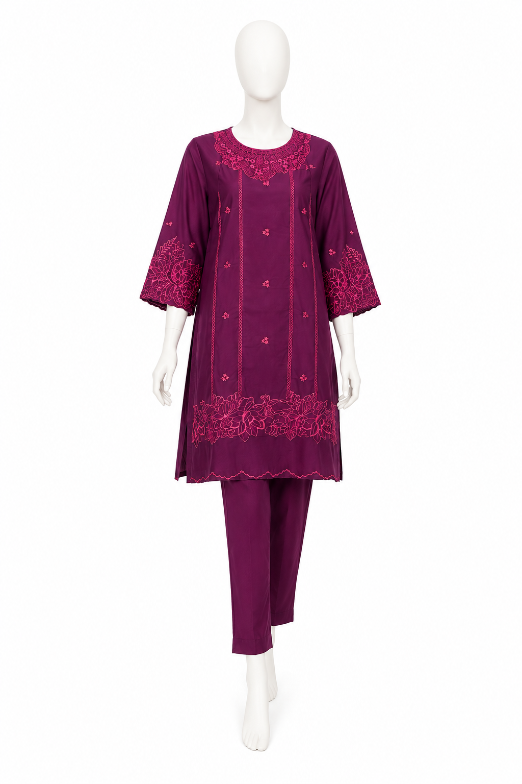 Elegant Embroidered Ready to Wear 2 Piece Dress Doc Mehron