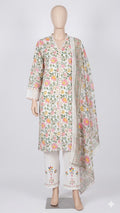 Embroidered Stitched 3 Piece Suit