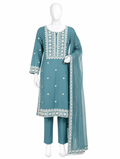 Embroidered Stitched 3 Piece Suit