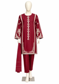 Embroidered Stitched 3 Piece Suit