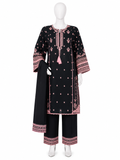 Luxury Embroidered Stitched 3 Piece Suit
