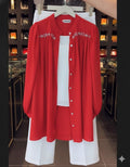 Korean Style 3 Piece Co-Ord Set red