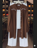 Korean Style 3 Piece Co-Ord Set brown