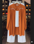 Korean Style 3 Piece Co-Ord Set orange