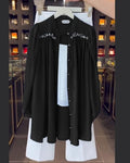 Korean Style 3 Piece Co-Ord Set black