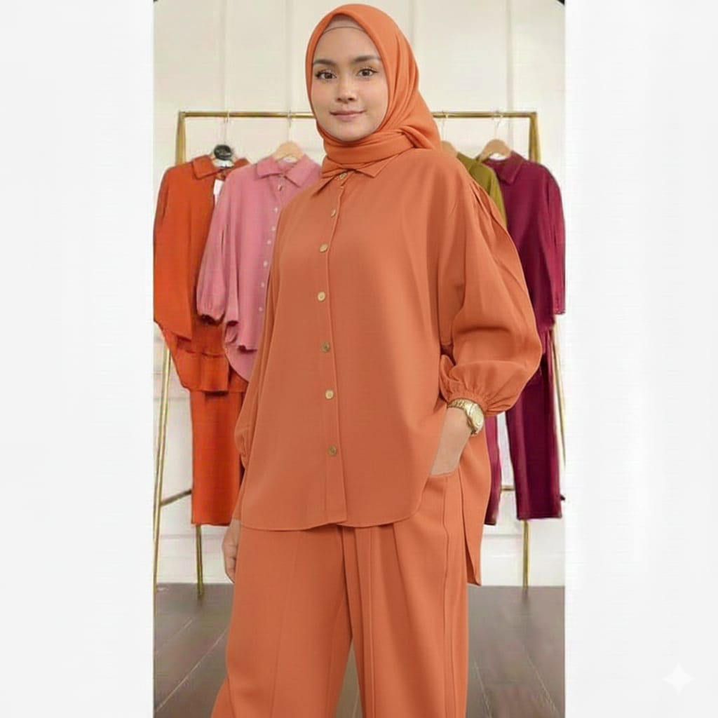 Mustard Elegance 2PC Set orange