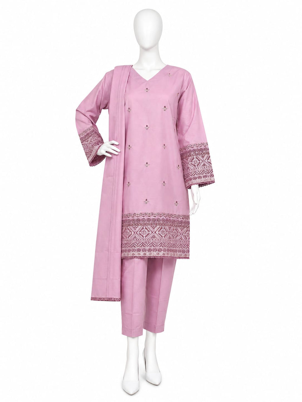 Women’s Cotton 3 Piece Embroidered